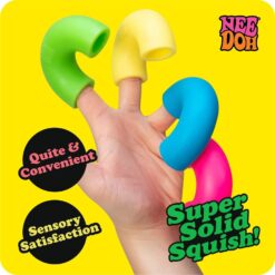 Alternative view of NeeDoh Mac 'N' Squeeze – 4 Squishy Noodles – Assorted