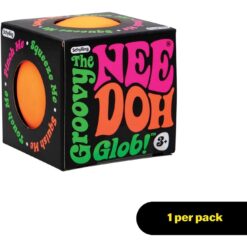 Alternative view of NeeDoh Original Sensory Ball – Orange